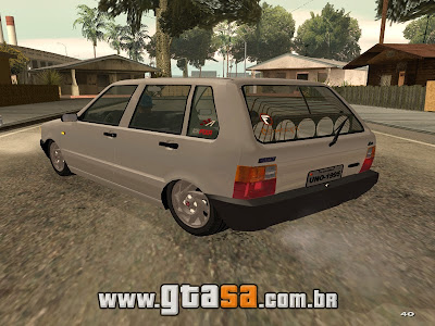 Fiat Uno Mille 1995 Edit + Som para GTA San Andreas